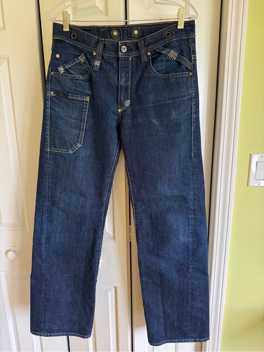 LEE COOPER Men’s Navy Cotton Straight Jeans 30/32
